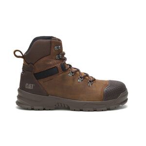 CAT Men's Accomplice Steel Toe Waterproof Construction Boot, Real Brown, 13